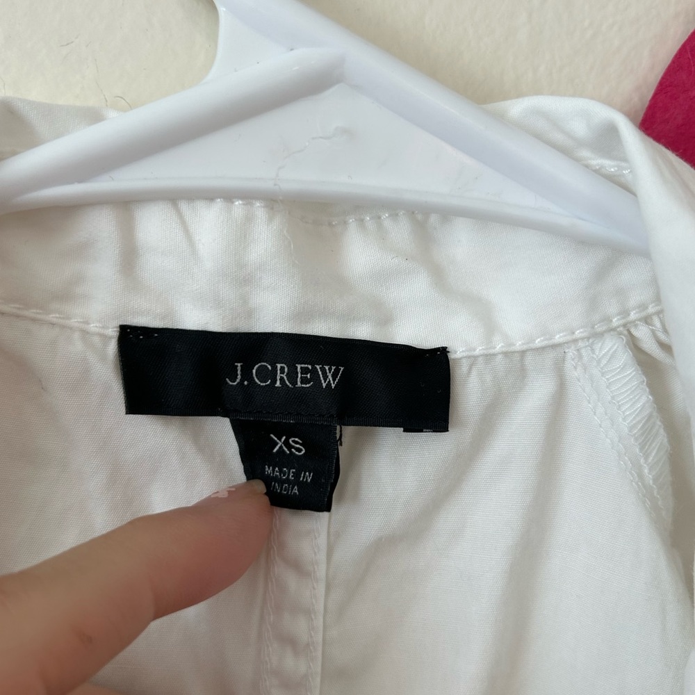 J. Crew Collared Cotton Poplin Maxi Dress - Picture 4 of 8